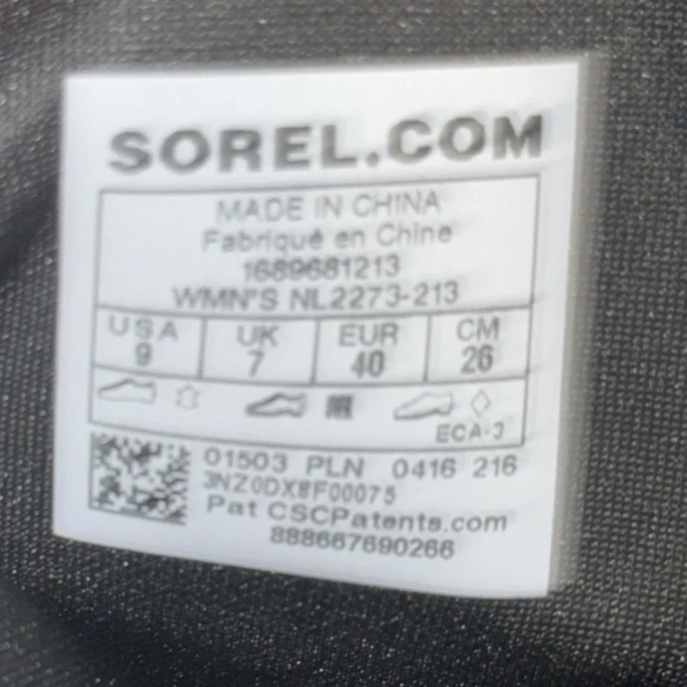 Sorel authentic signature